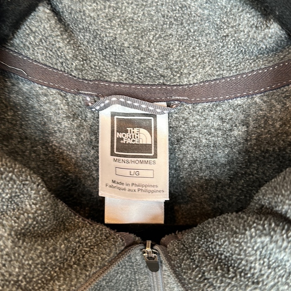 North Face Gray Fleece Pullover Sweatshirt - Picture 4 of 6